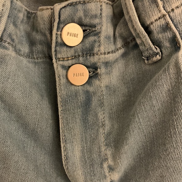 PAIGE light Jean color Joggers with vintage embroidery button down shirt - Picture 10 of 16